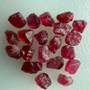 Natural Spinel Uncut Rough 20 Pieces 14.7 Carats Raspberry Red Color 5A Quality Burmese Mines Raw Gemstone