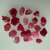 Natural Spinel Uncut Rough 20 Pieces 22.45 Carats Crimson Red-Hot Pink Color 5A Quality Burmese Mines Raw Gemstone
