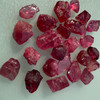 Natural Spinel Uncut Rough 25 Pieces 42.92 Carats Crimson Red-Hot Pink Color 5A Quality Burmese Mines Raw Gemstone