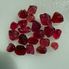 Natural Spinel Uncut Rough 21 Pieces 19.29 Carats Raspberry Red Color 5A Quality Burmese Mines Raw Gemstone
