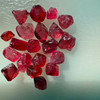 Natural Spinel Uncut Rough 20 Pieces 15.46 Carats Raspberry Red Color 5A Quality Burmese Mines Raw Gemstone