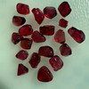 Natural Spinel Uncut Rough 20 Pieces 19.88 Carats Crimson Red-Hot Pink Color 5A Quality Burmese Mines Raw Gemstone