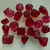 Natural Spinel Uncut Rough 20 Pieces 18.57 Carats Raspberry Red Color 5A Quality Burmese Mines Raw Gemstone