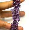 Amethyst Africa Beads Strand 11x7,10x7mm Drop Grape Purple Color Briolette Cut VVS Clarity Loose Gemstone