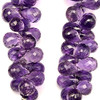 Amethyst Africa Beads Strand 13x8,10x8mm Drop Grape Purple Color Briolette Cut VVS Clarity Loose Gemstone