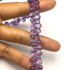 Amethyst Africa Beads Strand 8x5mm Drop Heather Purple Color Briolette Cut VVS Clarity Jewelry Making Gemstone