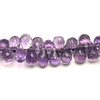 Amethyst Africa Beads Strand 9x6,8x5mm Drop Heather Purple Color Briolette Cut VVS Clarity Loose Gemstone