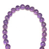 Amethyst Africa Beads Strand 6.4-6mm Briolette Cut Ball  Heather Purple Color VVS Clarity Loose Gemstone