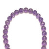 Amethyst Africa Beads Strand 6.4-6mm Ball Briolette Cut  Heather Purple Color VVS Clarity Loose Gemstone