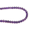 Amethyst Africa Beads Strand Variant Size Ball Royal Purple Color Briolette Cut VS Clarity Loose Gemstone