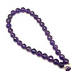 Natural African Amethyst Briolette Faceted Ball Beads | 7.5-8mm | 31 Pcs 86 Carats | Royal Purple | VVS Clarity | 9 Inch Loose Gemstone Strand