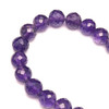 Amethyst Africa Beads Strand 9-8mm Ball Indigo Purple Color Briolette Cut VVS Clarity Loose Gemstone