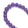 Amethyst Africa Beads Strand 9-6.5mm Ball Grape Purple Color Briolette Cut VS Clarity Loose Gemstone