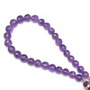 Natural African Amethyst Beads | Briolette Faceted Ball | 7.5-9mm | 29 Pcs 98 Carats | Grape Purple | VS Clarity | 9 Inch Loose Strand Gemstone Jewelry Making