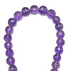 Amethyst Africa Beads Strand 8-6.5mm Ball Grape Purple Color Briolette Cut VS Clarity Loose Gemstone