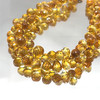 Citrine Gemstone Beads 9x7-7x5mm Drop Briolette Cut Madeira Color FL Clarity Strands for Jewelry Making