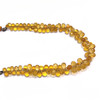 Natural Citrine Gemstone | Drop Briolette Beads 6x4–7x5mm | Amber Yellow VVS1 Clarity | 96 Pcs 85 Carats | 8 Inch Fully Drilled Strand