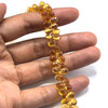 Natural Citrine Gemstone | Drop Briolette Beads 6x4–7x5mm | Amber Yellow VVS1 Clarity | 96 Pcs 85 Carats | 8 Inch Fully Drilled Strand