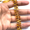Citrine Gemstone Beads 8x6mm Briolette Cut Drop Golden Yellow Color FL Clarity Strands for Jewelry Making