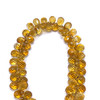 Citrine Gemstone Beads 8x6mm Briolette Cut Drop Golden Citrine Color FL Clarity Strands for Jewelry Making