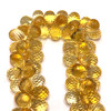 Citrine Gemstone Beads 11x8-9x7mm Briolette Cut Drop Dandelion Color FL Clarity Strands for Jewelry Making