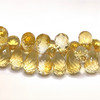 Citrine Gemstone Beads 9x6mm Briolette Cut Drop Dandelion Color FL Clarity Strands for Jewelry Making