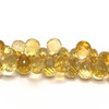Citrine Gemstone Beads 10x7-9x7mm Briolette Cut Drop Dandelion Color FL Clarity Strands for Jewelry Making