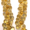 Citrine Gemstone Beads 10x7-9x7mm Briolette Cut Drop Dandelion Color FL Clarity Strands for Jewelry Making