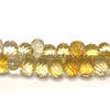 Citrine Gemstone Beads 9x5-7x5mm Briolette Cut Drop Dandelion Color FL Clarity Strands for Jewelry Making