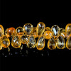 Citrine Gemstone Beads 10x6mm Drop Briolette Cut Amber Yellow Color VVS Clarity Strands for Jewelry Making