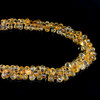 Citrine Gemstone Beads 9x6mm Briolette Cut Drop Amber Yellow Color VVS Clarity Strands for Jewelry Making