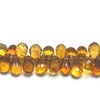 Citrine Gemstone Beads 9x6mm Briolette Cut Drop Amber Yellow Color VVS Clarity Strands for Jewelry Making