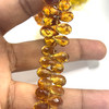 Citrine Gemstone Beads 10x6-8x6mm Briolette Cut Drop Golden Citrine Color FL Clarity Strands for Jewelry Making
