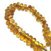 Natural Citrine Gemstone Beads | 9x6-10x6mm Drop Briolette Cut 69 Pcs 129 Carats | Golden Yellow VVS1 Clarity | 8 inch Drilled Teardrop Jewelry Making Strand