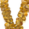 Citrine Gemstone Beads 8x6-7x5mm Briolette Cut Drop Golden Citrine Color FL Clarity Strands for Jewelry Making