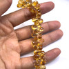 Natural Citrine Gemstone Beads 9x6-8x6mm Briolette Cut Drop Golden Citrine Color FL Clarity Strands for Jewelry Making