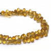 Citrine Beads 9x6-8x6mm Drop Briolette Cut Golden Citrine Color FL Clarity Gemstone for Jewelry Making