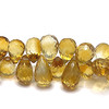 Citrine Beads 9x6-8x6mm Drop Briolette Cut Golden Citrine Color FL Clarity Gemstone for Jewelry Making