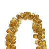 Citrine Beads 9x6-8x6mm Drop Briolette Cut Golden Citrine Color FL Clarity Gemstone for Jewelry Making