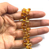 Citrine Beads 9x6-8x6mm Drop Briolette Cut Golden Citrine Color FL Clarity Gemstone for Jewelry Making