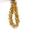 Citrine Gemstone Beads 9x6-8x6mm Briolette Cut Drop Golden Citrine Color FL Clarity Strings for Jewelry Making