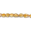 Citrine Gemstone Beads 6x4-5x4mm Briolette Cut Drop Tuscan Yellow Color SI Clarity Strands for Jewelry Making