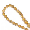 Natural Citrine Gemstone Beads | 9x6–12x9mm Drop Briolette Cut 21 Pcs 67 Carats | Tuscan Yellow SI Clarity | 8 inch Large Faceted Strand Jewelry Making