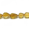 Citrine Gemstone Beads 10x7-7x6mm Briolette Cut Drop Amber Yellow Color VS Clarity Strands for Jewelry Making