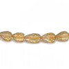 Citrine Gemstone Beads 9x5-7x5mm Briolette Cut Drop Dandelion Color VVS Clarity Strands for Jewelry Making
