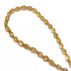 Natural Citrine Gemstone Beads | 7x5–8x5mm Drop Briolette Cut 30 Pcs 38 Carats | Amber Yellow VS1 Clarity | 9.1 inch Faceted Strand Jewelry Making