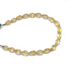 Citrine Gemstone Beads 8x5mm Briolette Cut Drop Tuscan Yellow Color VVS Clarity Strands for Jewelry Making