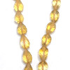 Citrine Gemstone Beads 8x5-7x5mm Briolette Cut Drop Amber Yellow Color VVS Clarity Strands for Jewelry Making