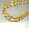 Citrine Gemstone Beads 8x5-7x5mm Briolette Cut Drop Amber Yellow Color VVS Clarity Strands for Jewelry Making