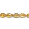 Natural Citrine Gemstone Beads 8x5-7x5mm Briolette Cut Drop Amber Yellow Color VVS Clarity Strands for Jewelry Making